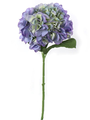 Periwinkle Hydrangea Stem Set, 18-Inch, Pack of 12 - Elegant 7-Inch Blooms for Home Décor, Wedding Centerpieces, Special Events - Enchanting Floral Decorations, Floral Home by Artificial Flowers